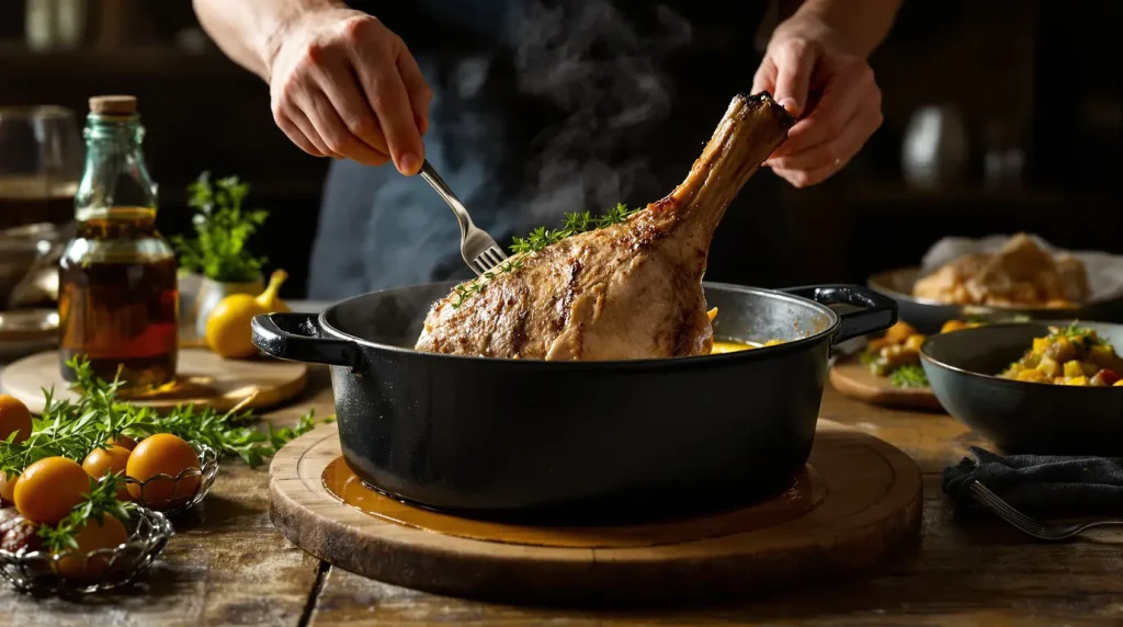 Gigot d’agneau de Pâques : cuisson lente et recettes gourmandes et faciles avec les restes par le chef landais David Jourdan