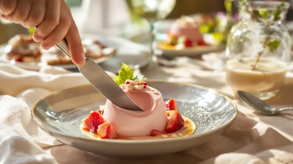 Panna cotta fraise-coco — Dessert facile sans laitages