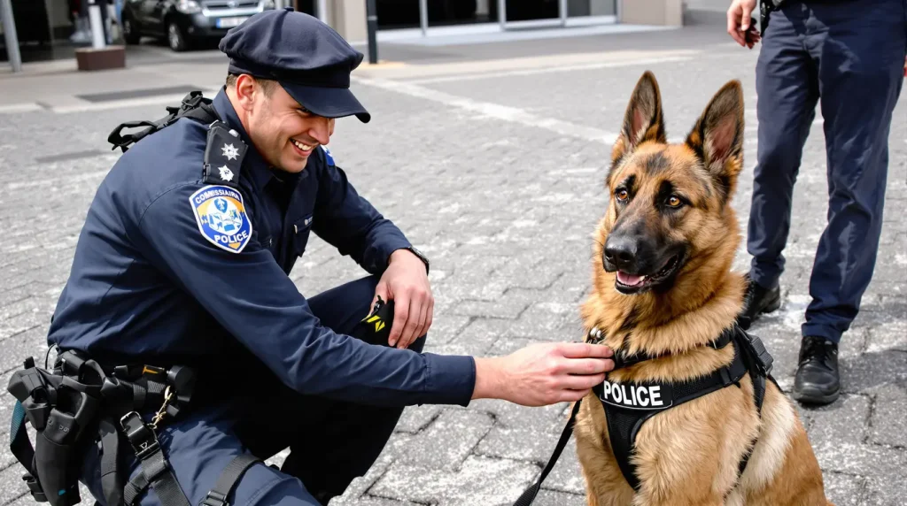 Un chien adopté et dressé par la police d'Indre-et-Loire après des mois passés enfermé dans une cage